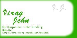 virag jehn business card